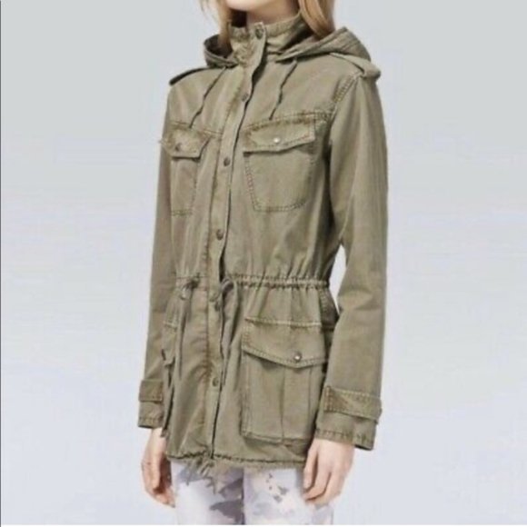 ARITZIA TALULA Light Olive Trooper Jacket - Picture 3 of 7
